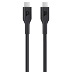 Powerology Type-C to Type-C Cable 1.2M PD 100W - Black - PWCTC1M-BK