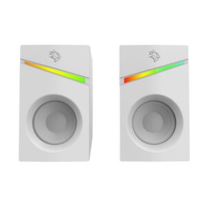 Porodo Gaming Stereo Gaming Speakers Volume Knob Control-White - PDX543-WH