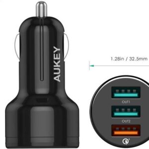 AUKEY 3-PORT CAR CHAGER