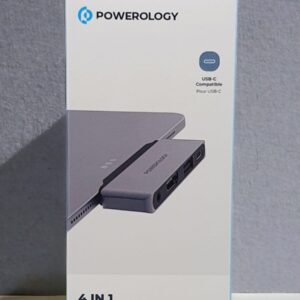 Powerology 4in 1 usb-c hub with hdmi  usb aux