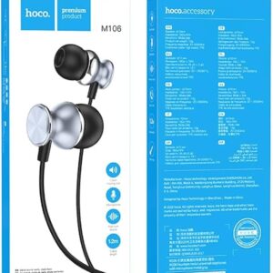 hoco M106 Metal Sound Cavity wire-control earphones with mic