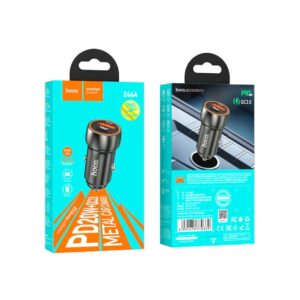 hoco Metal Car Charger PD20W + QC3.0 with Intelligent Balance Technology