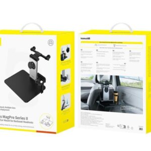 Baseus MagPro Series 2 Versatile Car Mount for Backseat Headrests Black
