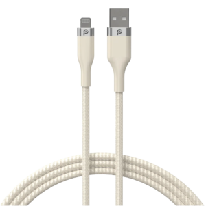PoweroPlus Rapid pro braided cable USB-A TO LIGHTNING - Beige - PR- RPBD12AL-BG